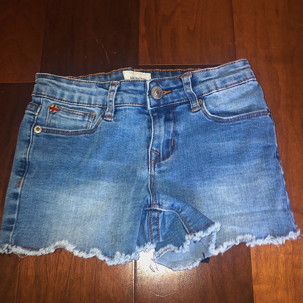 Kids denim shorts.
